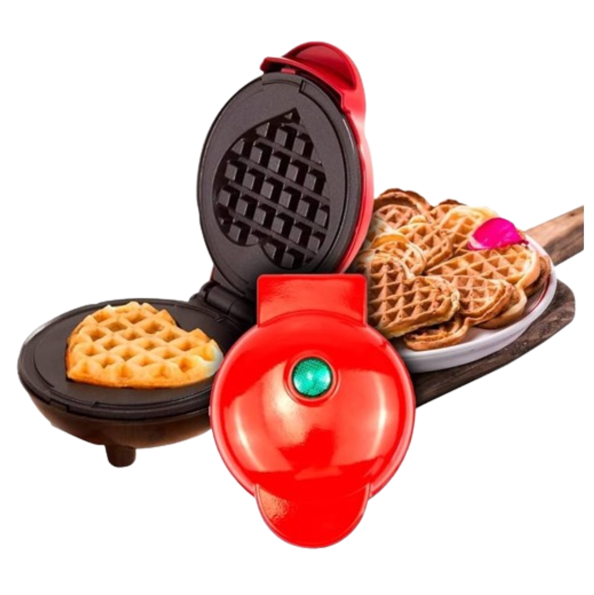 Miniatura 2 de Combo Mini Wafleras Redonda y Corazon